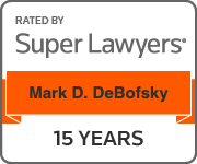 Mark DeBofsky 2023 15 years Superlawyer badge